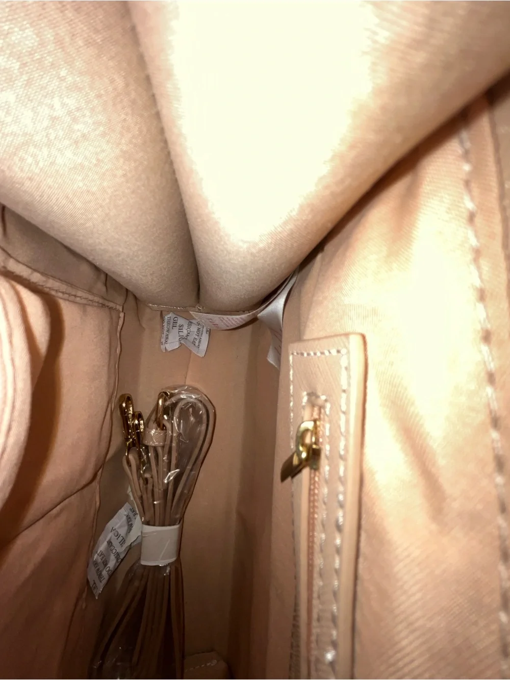 Trina Turk Taupe Structured Top-Handle Crossbody Satchel